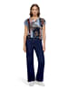 Betty Barclay Casual-Hose mit weitem Bein in Dunkelblau