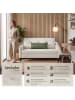 tectake Sofa Viborg, 121,5 x 77 x 91 cm, creme