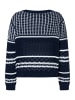 More & More leichter Ajour-Pullover,Streifenmix in structure stripe
