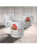 Mr. & Mrs. Panda Tasse Rotkehlchen Schlitten mit Spruch in Weiß