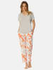 Schiesser Pyjama Selected Premium 7/8 in grau-jaspe