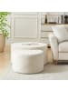 ABRIHOME 2 in 1 Couchtisch und  Ottomane 2tlg., Beige