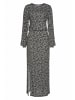 LASCANA Maxikleid in schwarz-bedruckt