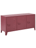 Beliani Büroschrank CARDIFF in Rot - (W) 120 x (H) 60 x (L) 40 cm