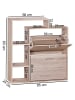KADIMA DESIGN Schuhkipper | Sonoma Eiche, 85x24x93cm, 2 Fächer, 12 Paar