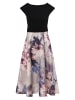 SWING Abendkleid in marine lila - 0001