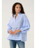 CULTURE Kurzarm-Bluse CUjax Relaxed fit in Blue Stripe