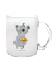 Mr. & Mrs. Panda Teetasse Glas Koala Geschenk ohne Spruch in Transparent