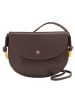 DuDu Skye Umhängetasche Leder 21 cm in coffee brown