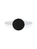 Elli Ring 925 Sterling Silber Siegelring in Schwarz