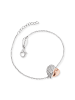 Engelsrufer  925 Sterling Silber rhodiniert rosévergoldet Armband 17+3cm