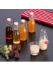 relaxdays 24 x Bügelflasche in Transparent - 100 ml