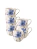 Villeroy & Boch 6er Set Kaffeebecher Mariefleur Gris Basic in 260 ml in bunt