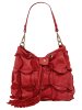 Samantha Look Handtasche echt Leder in rot