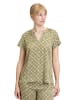 CARTOON Blusenshirt mit Muster in Grün/Violett