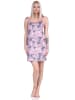 NORMANN Ärmelloses Spaghetti Träger Nachthemd floralem print - 73328 in pink