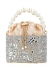 faina Women Handbag in Silver