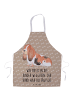 Mr. & Mrs. Panda Schürze Hund Basset Hound mit Spruch in Hundeglück