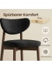 VASAGLE 2er-Set: Barhocker Mazie in Schwarz - (B)51.5 x (H)95.5 x (T)50 cm