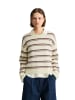 Marc O'Polo DENIM Gestreifter Strickpullover relaxed in Bright Yellow