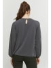 b.young Shirttop BYPERL TSHIRT - 20811741  Langarm-Top in Grau