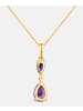 Diamant L'éternel Kette mit Anhänger, mit Amethyst, 375 Gelbgold