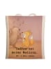Mr. & Mrs. Panda Schultertasche Hase Tanzen Design mit Spruch in Weiß