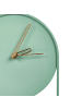 Beliani Wanduhr SALVAN in Grün/Gold - (W) 20 x (H) 62 x (L) 3 cm
