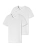 Schiesser T-Shirt 2er-Pack 95/5 in Weiß