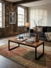 KADIMA DESIGN Couchtisch | Sheesham/Metall, 110x60x40cm, Industrial