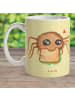 Mr. & Mrs. Panda Kaffeebecher Spinne Agathe Sandwich ohne Spruch in Gelb Pastell