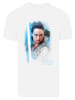 F4NT4STIC T-Shirt Star Wars Last Jedi Rey Brushed in weiß