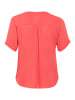 KAFFE curve Kurzarm-Bluse KCami Regular fit in Cayenne