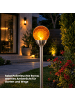 STAR Trading Solar Pollerleuchte Roma 45 cm – LED Gartenleuchte Amber Licht, Dämmer