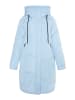 Albee Women Plus Size Steppmantel in Hellblau