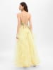Unique Abendkleid in limone mehrfarbig - 0003