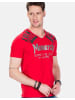 Cipo & Baxx Herren T-Shirt mit Foil-Print in ROT