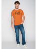 GreenBomb T-Shirt Animal Stay Grounded in Schwarzes Heidekraut Orange