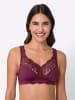 Sieh an! BH ohne Bügel in bordeaux