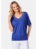 GOLDNER Shirt mit Stickerei in royalblau