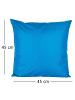 JACK 2er Set Outdoor Kissenhülle 45x45cm Uni in Meerblau