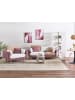Beliani 2-tlg 3-Sitzer Sofa BOLGA in Rosa/Weiß