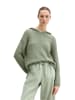 Marc O'Polo Strick-Hoodie loose cropped in Fresh Sage