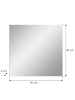 ebuy24 Spiegel Scout Weiß 90 x 2 cm