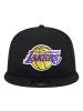 NEW ERA Snapback Cap 9FIFTY mit LA Lakers Logo und flachem Schirm in Schwarz