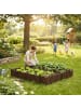 relaxdays Beeteinfassung in Dunkelbraun – (B)200 x (H)10 cm