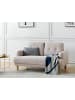 Beliani 2-Sitzer Sofa TUVE in Beige/Braun - (W) 149 x (H) 85 x (L) 90 cm