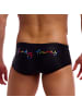 Funky Trunks Pride Alive Badeshorts Herren Sidewinder Trunk in schwarz