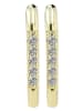 Adeliás Damen Ohrringe aus 925 Silber in gold
