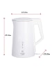 Adler Europe Adler AD 1345 STRIX-Wasserkocher 1,7 L, 2200W, LED-Touch - Weiß in Weiß